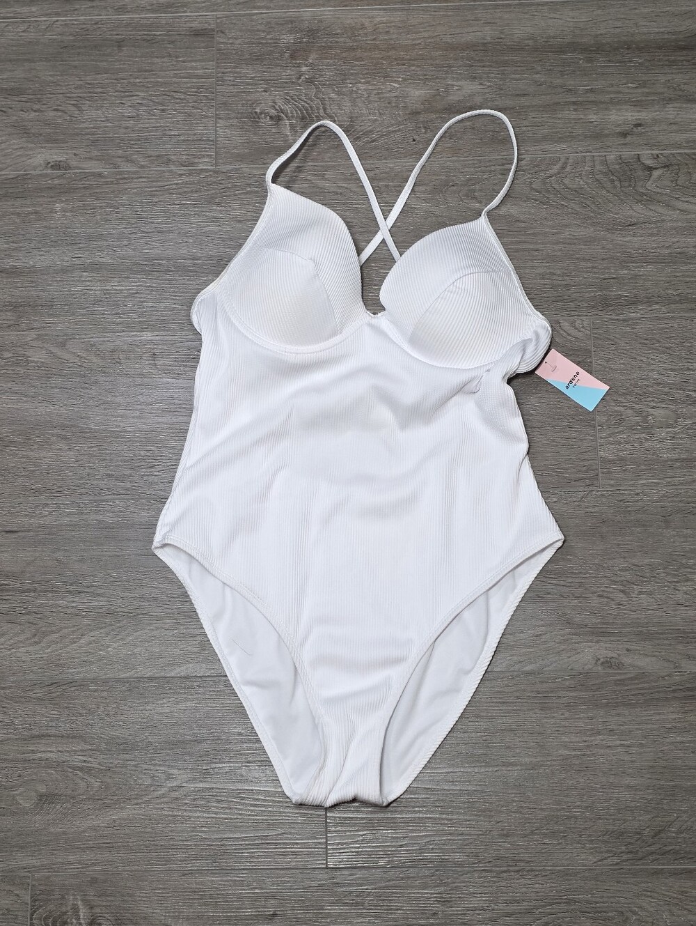 New Bathingsuit Swimwear Womans Size XL Ardene Swim White